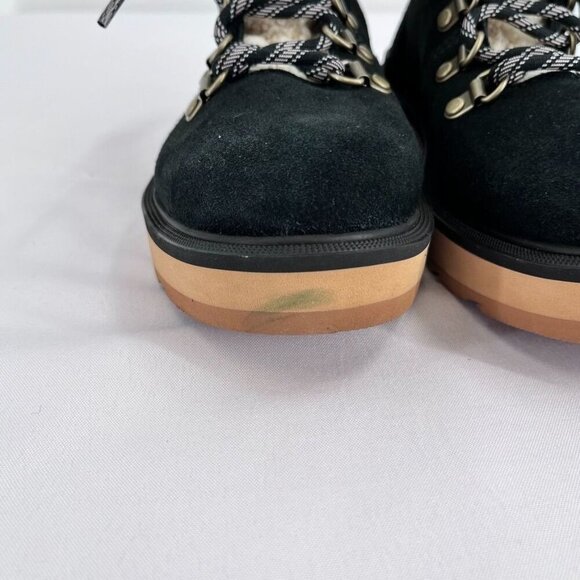 Sorel Women's Hi-Line Hiker Cozy Boot Size 6 in Black Faux Shearling Urban - Picture 6 of 13